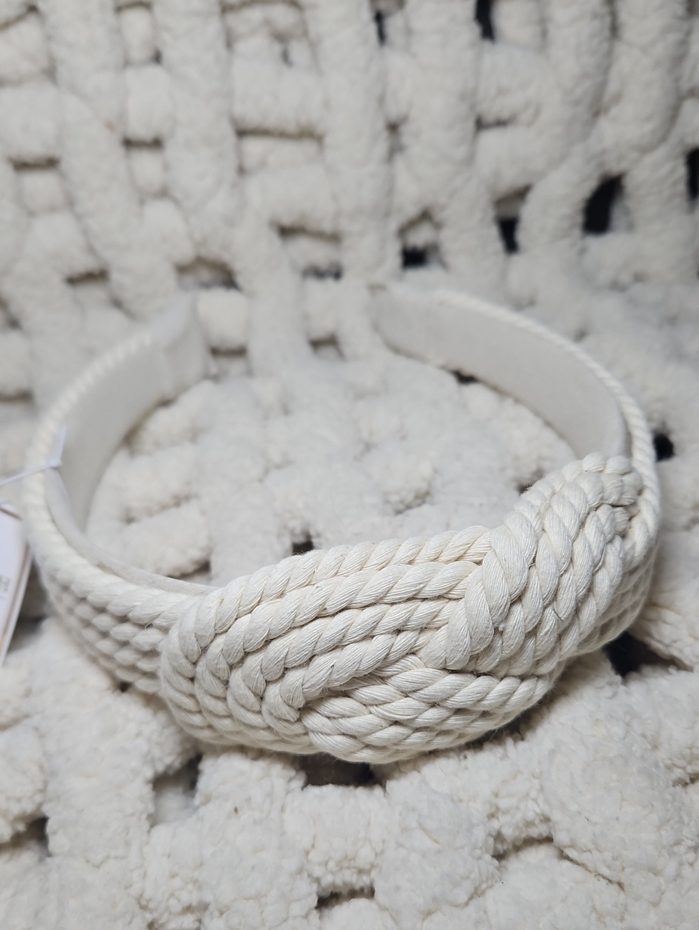 Shiraleah Natural Braided Knot Rope Headband New Women's Accessory Neutral